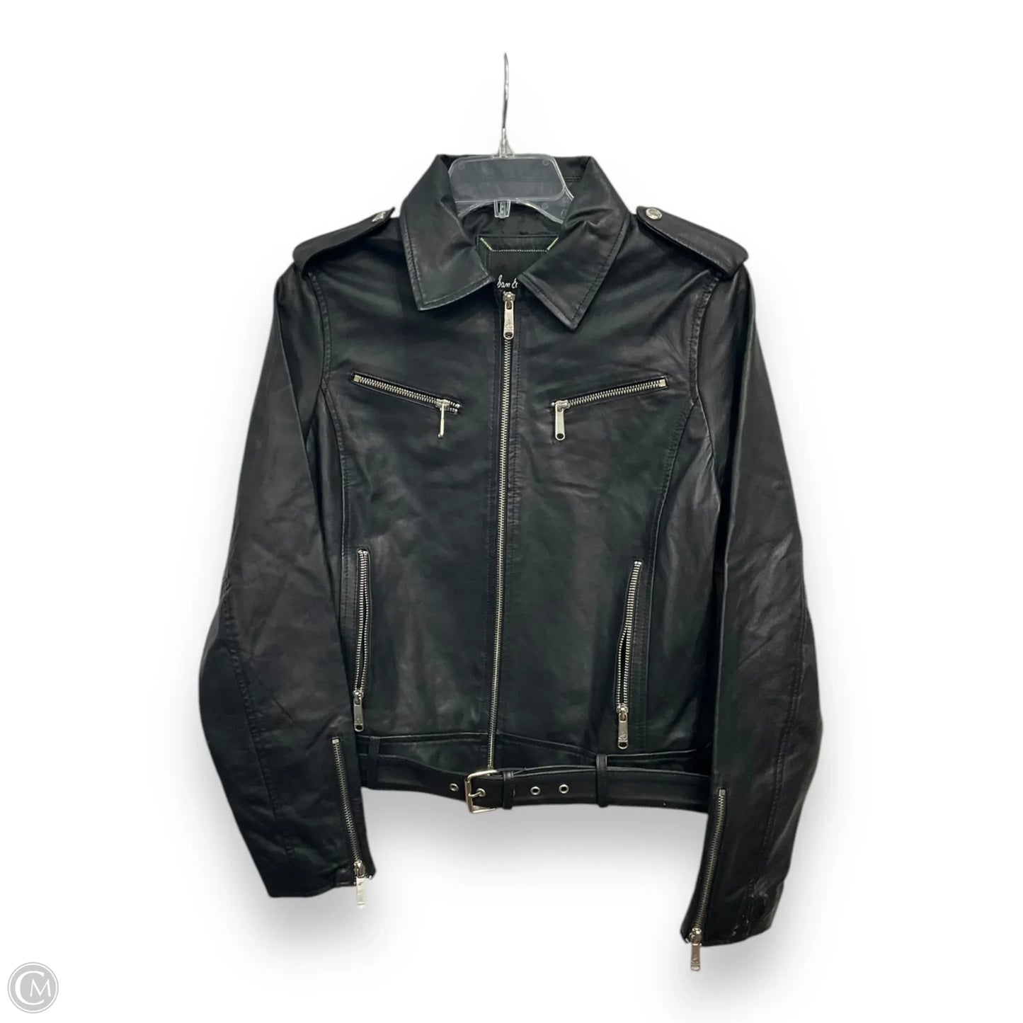 Jacket Leather By Sam Edelman In Black, Size: S