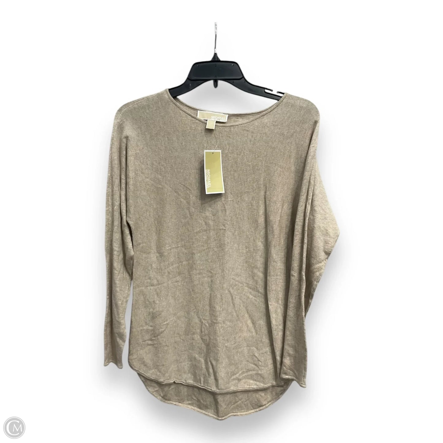 Top Long Sleeve By Michael By Michael Kors In Tan, Size: S