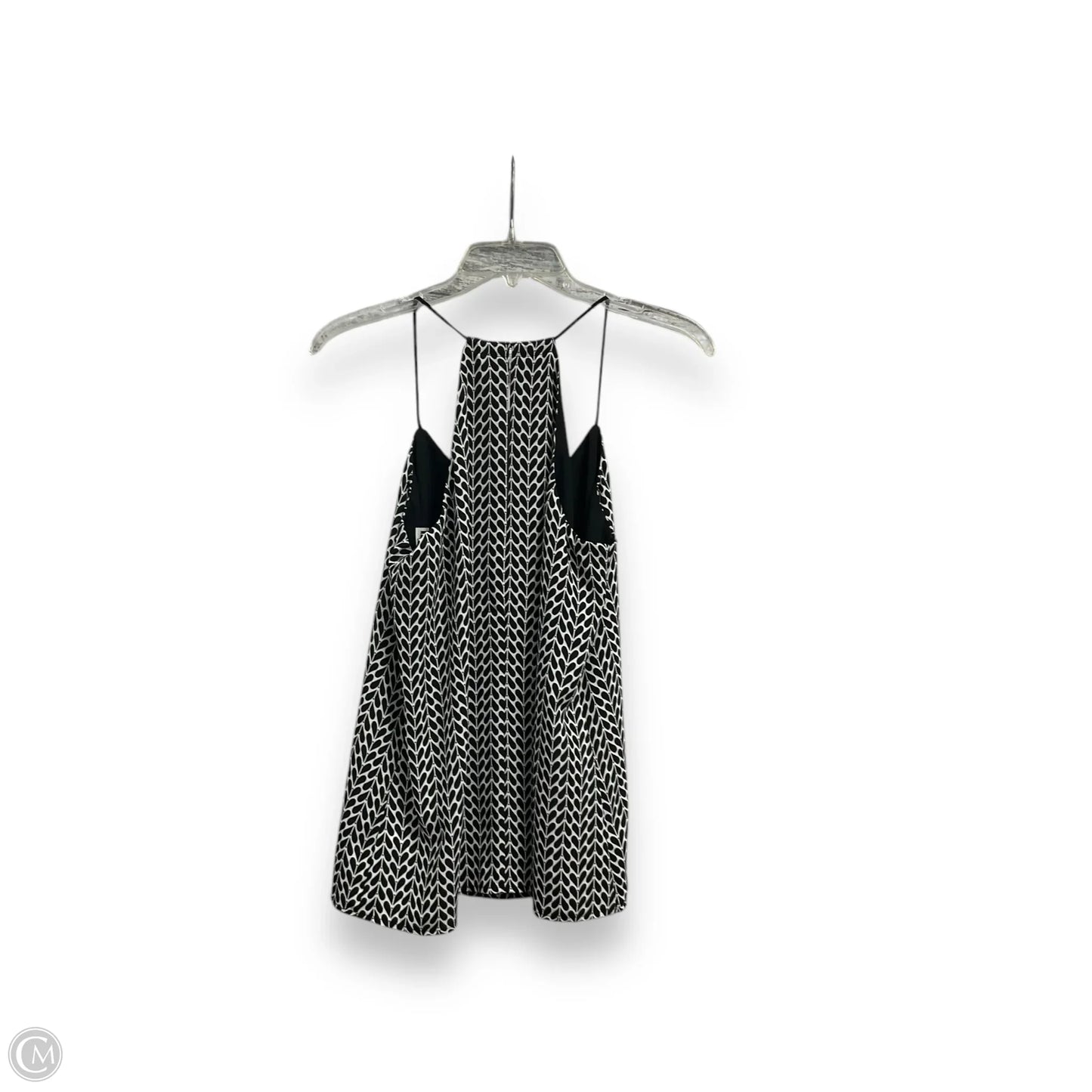 Top Sleeveless By Express In Black & White, Size: S