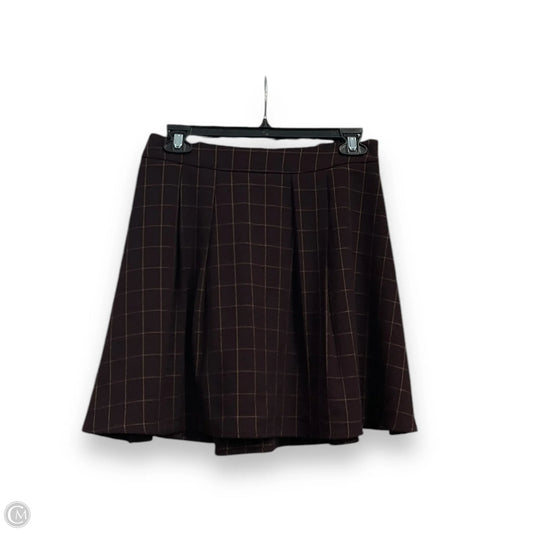 Skirt Mini & Short By Express In Plaid Pattern, Size: S