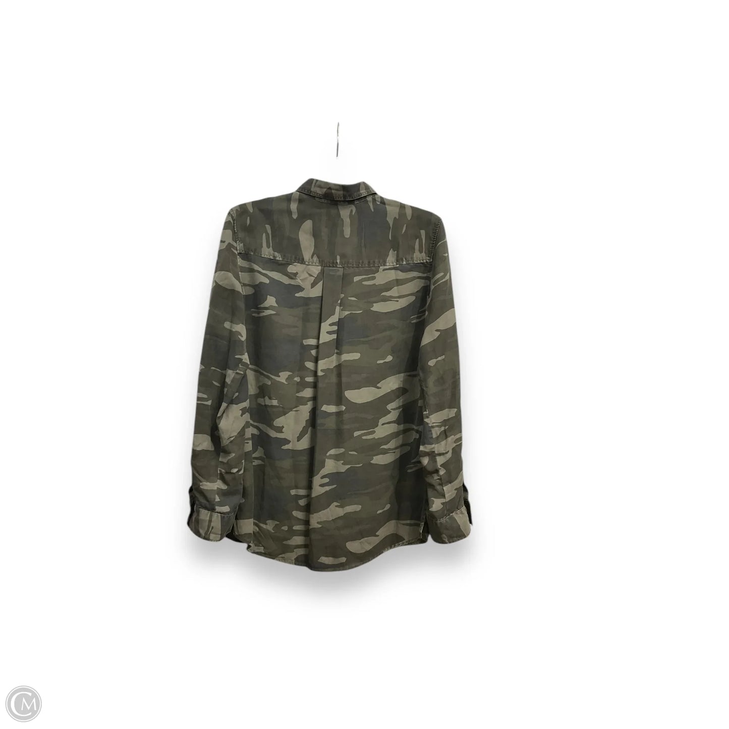 Top Long Sleeve By Express In Camouflage Print, Size: M