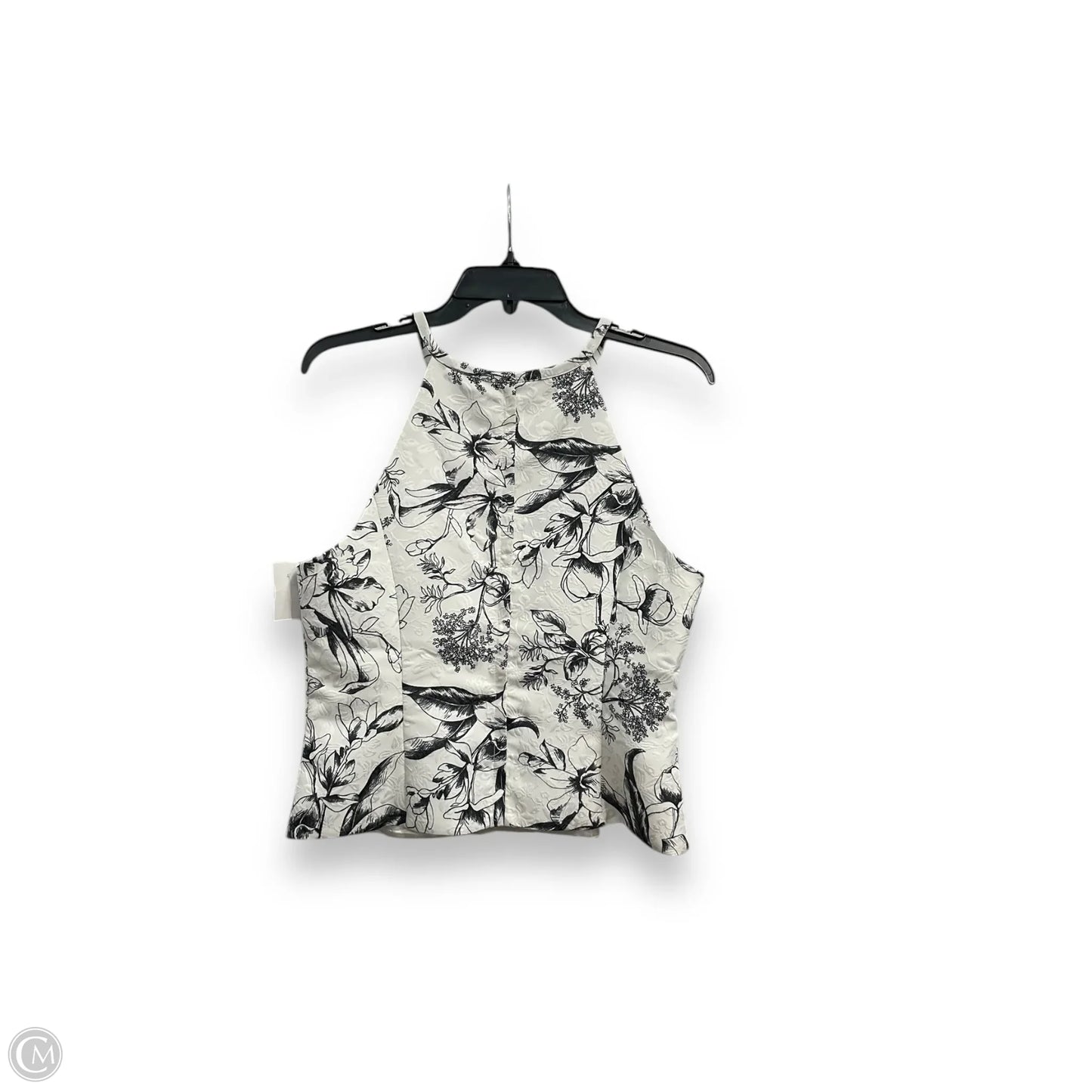 Top Sleeveless By White House Black Market In Floral Print, Size: M