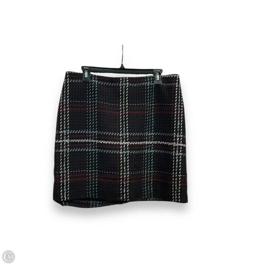 Skirt Mini & Short By White House Black Market In Plaid Pattern, Size: M