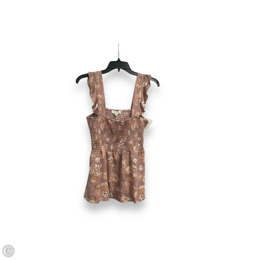 Top Sleeveless By Clothes Mentor In Floral Print, Size: Xl