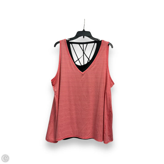 Athletic Tank Top By Livi Active In Pink, Size: 3x