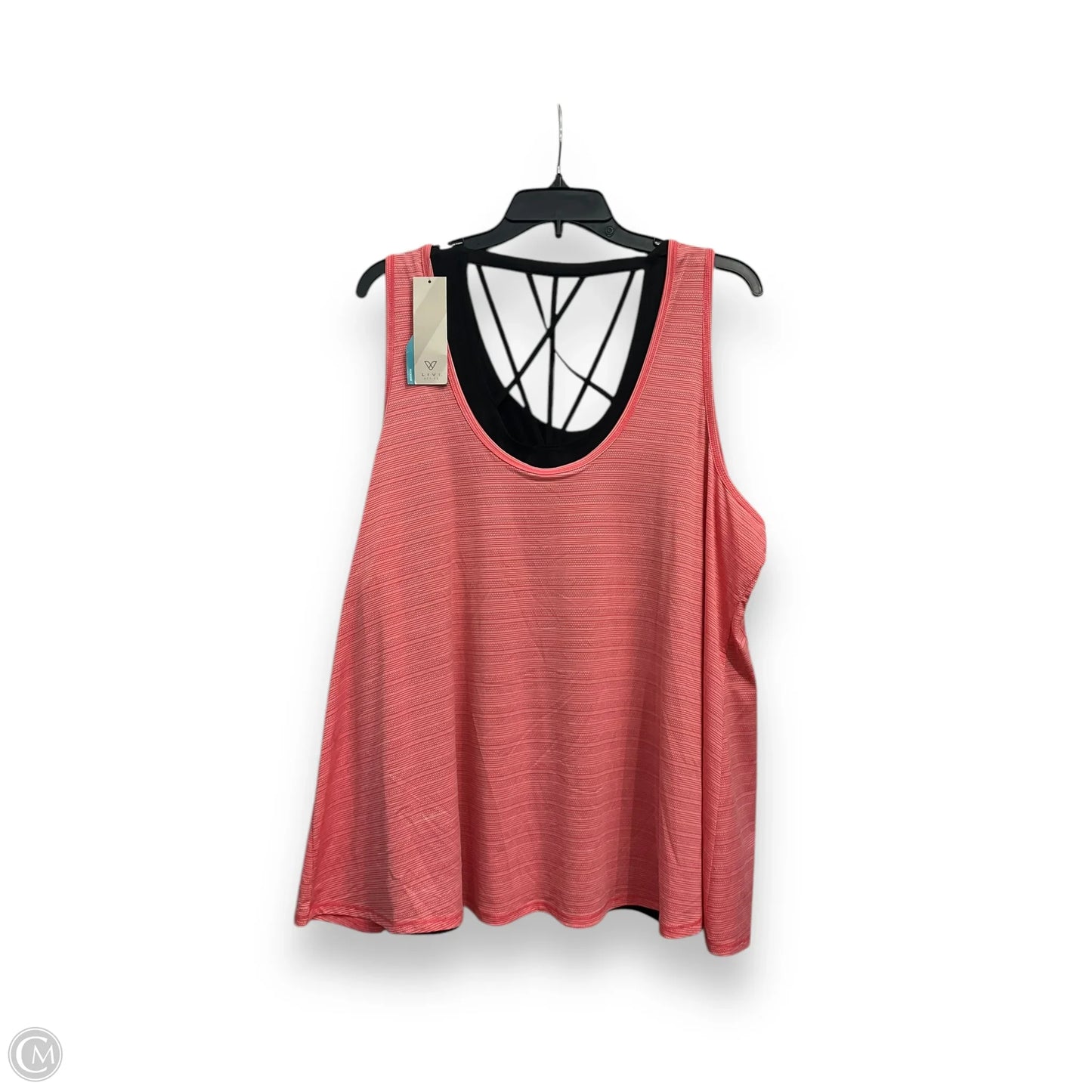 Athletic Tank Top By Livi Active In Pink, Size: 3x