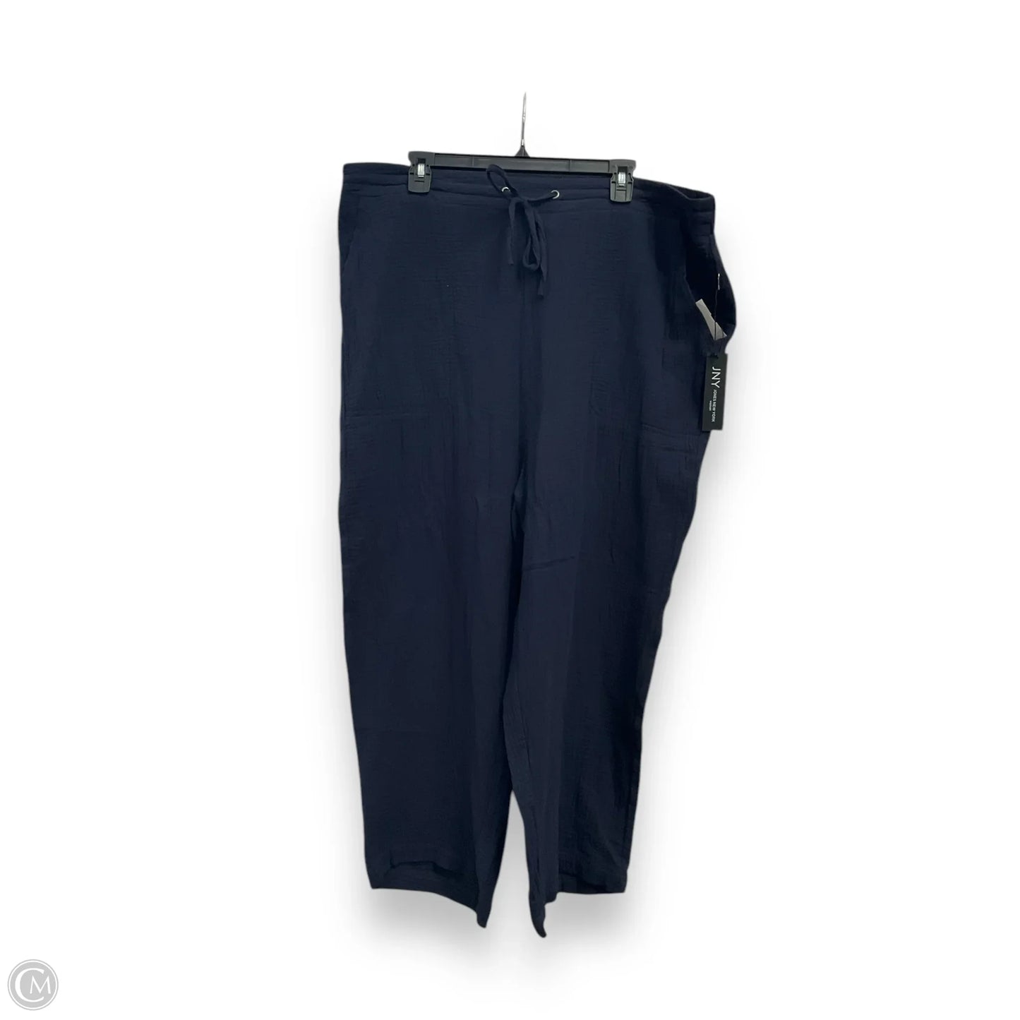 Pants Linen By Jones New York In Blue, Size: 2x