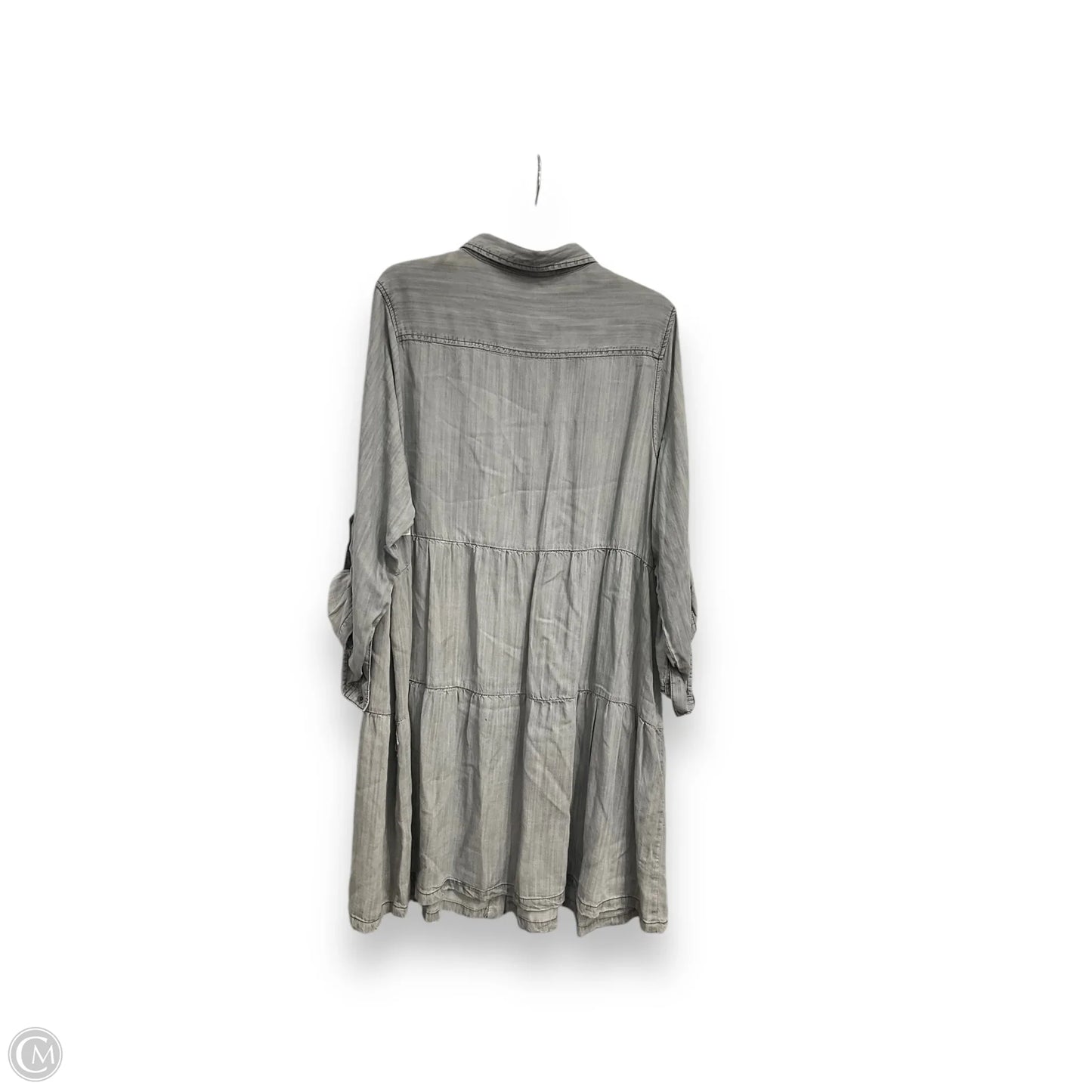 Dress Casual Short By Clothes Mentor In Grey, Size: 2x