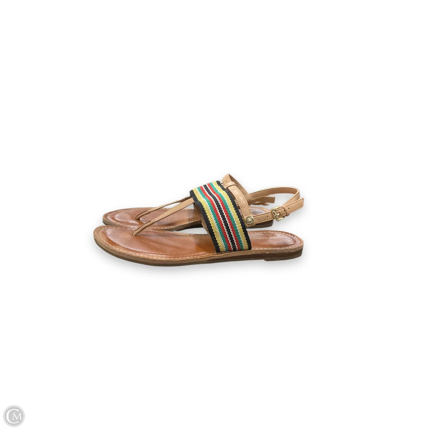 Sandals Flats By Tommy Hilfiger In Tan, Size: 9