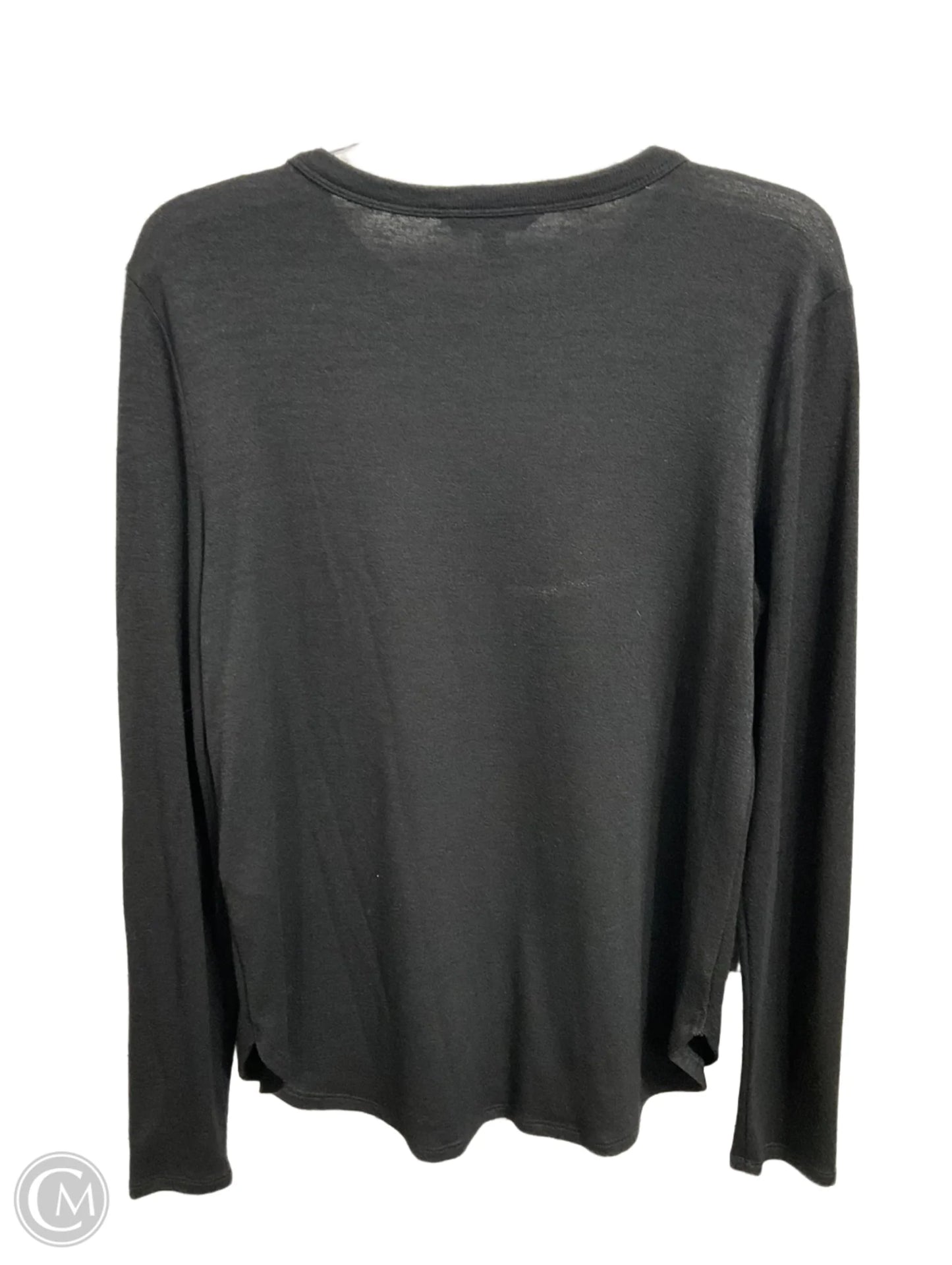 Top Long Sleeve Basic By Banana Republic In Black, Size: M