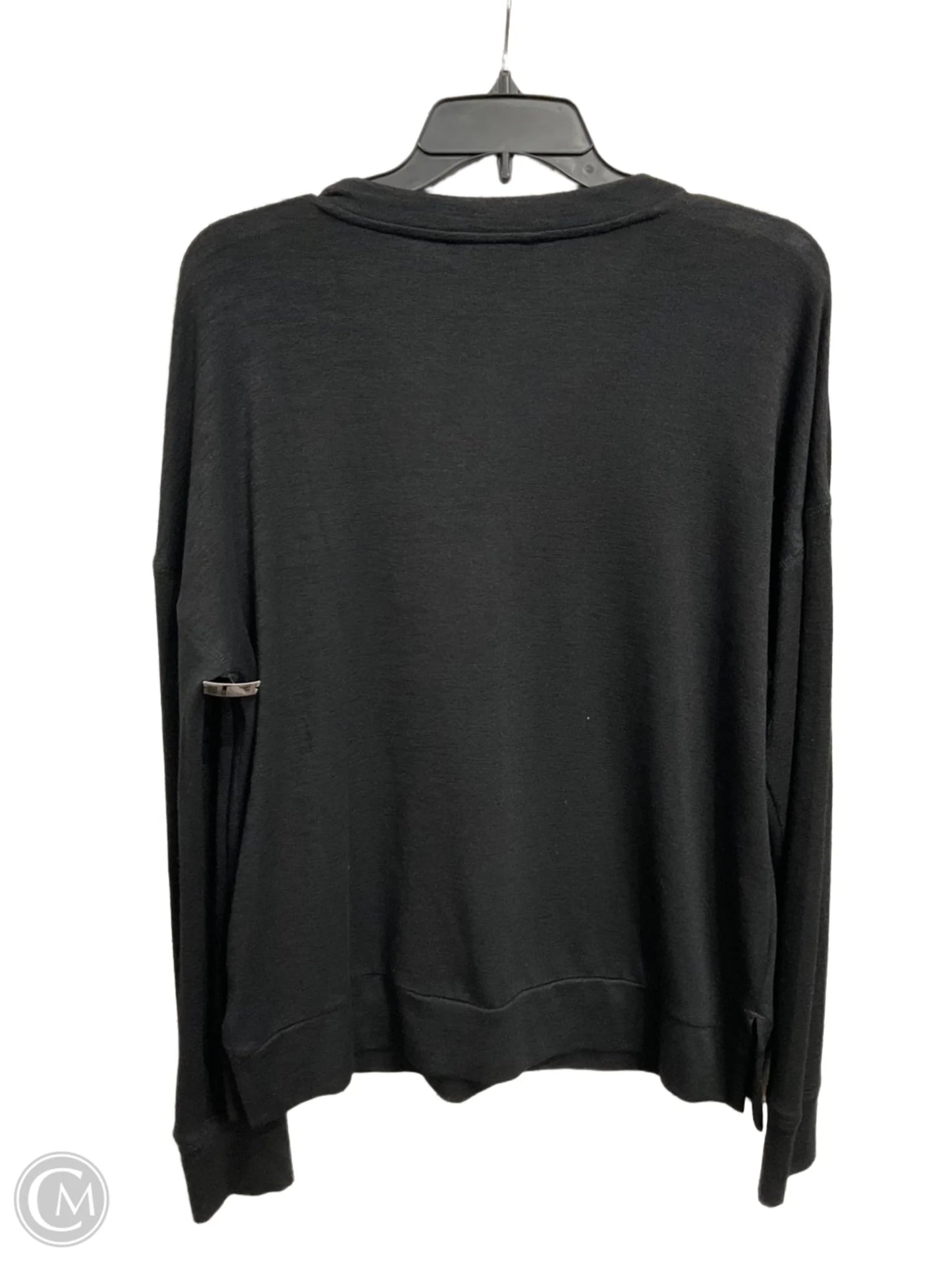 Top Long Sleeve Basic By Banana Republic In Black, Size: M