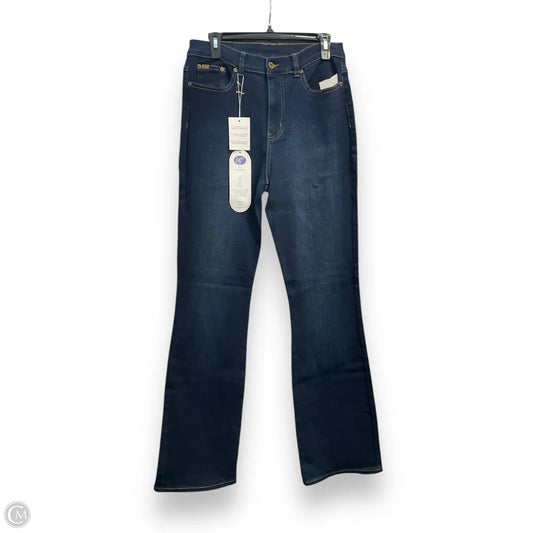 Jeans Flared By Diane Gilman In Blue Denim, Size: 8