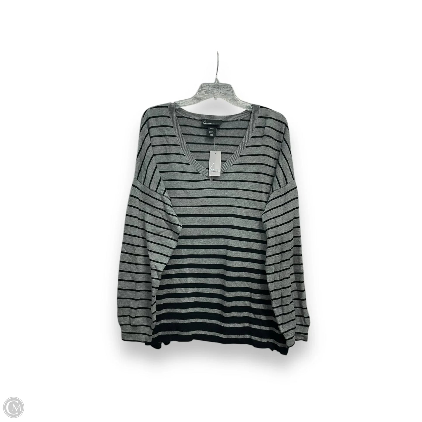 Top Long Sleeve By Lane Bryant In Striped Pattern, Size: 3x