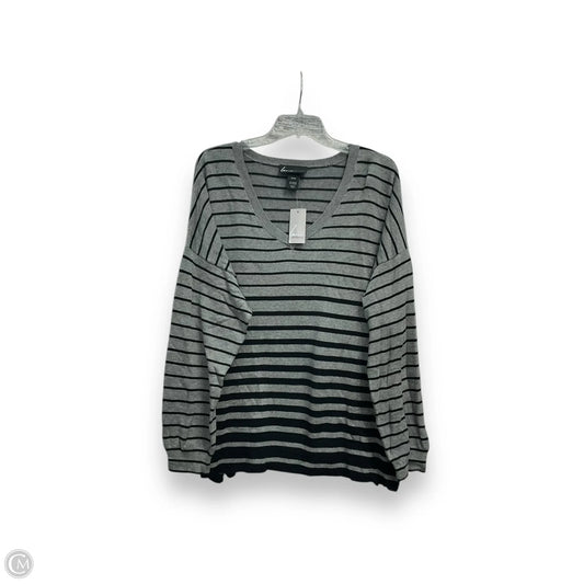 Top Long Sleeve By Lane Bryant In Striped Pattern, Size: 3x