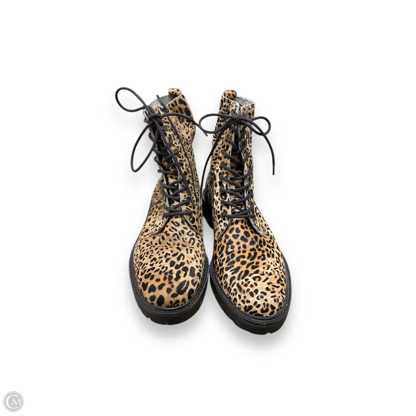 Boots Combat By Lucky Brand In Animal Print, Size: 8.5