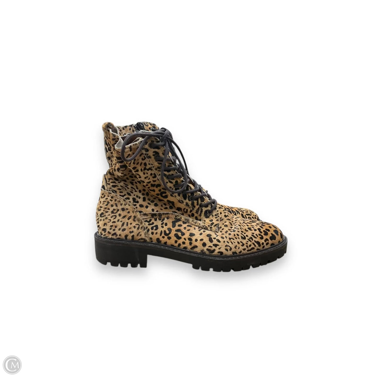 Boots Combat By Lucky Brand In Animal Print, Size: 8.5