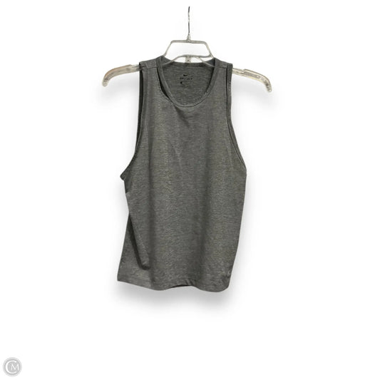 Athletic Tank Top By Nike Apparel In Grey, Size: S