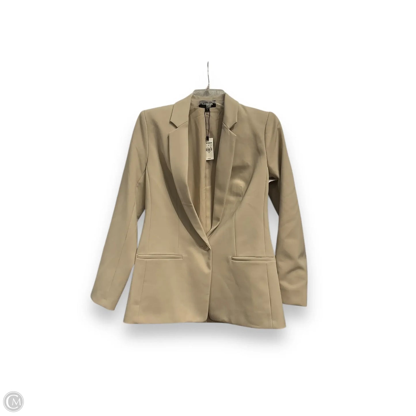 Blazer By Express In Tan, Size: Xs