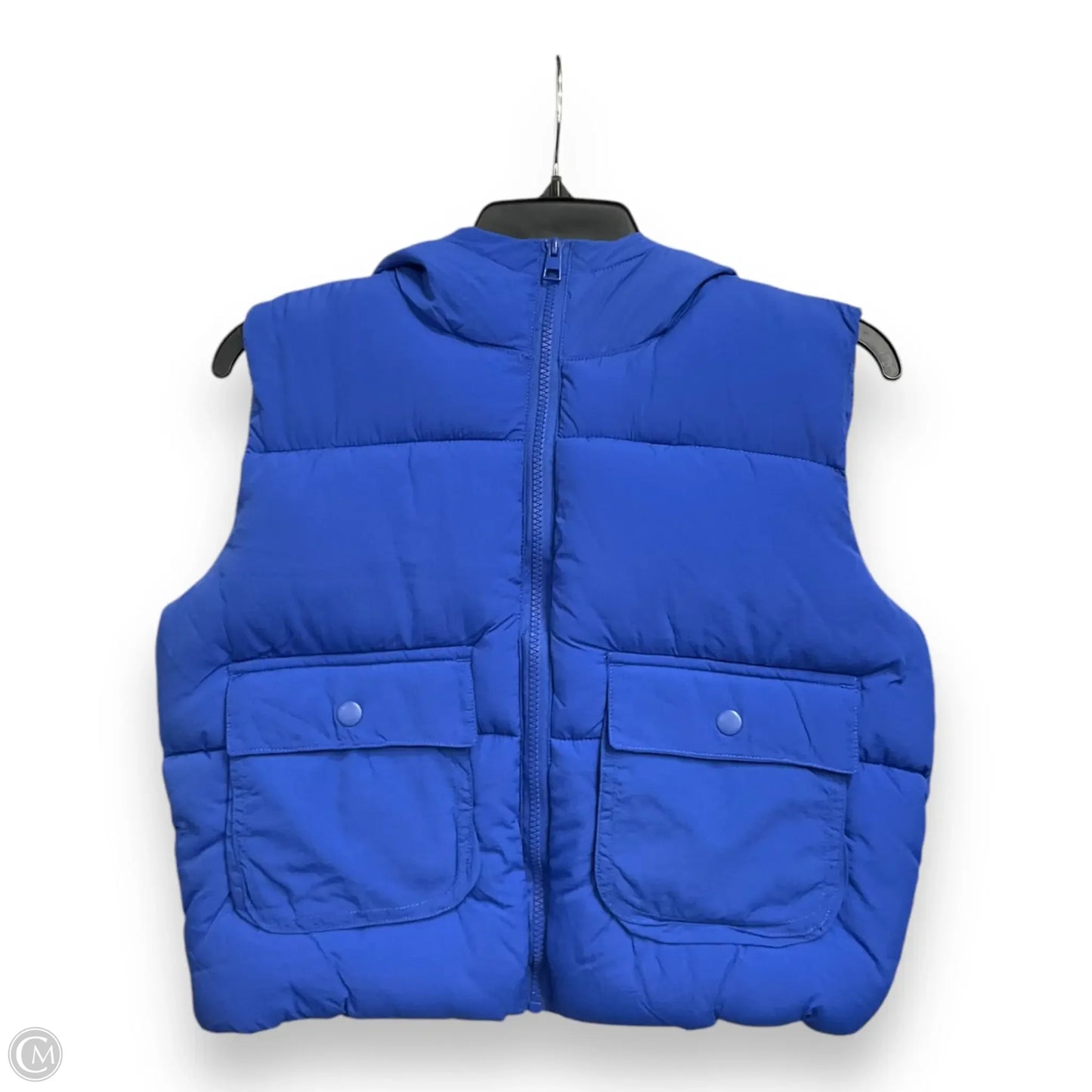 Vest Puffer & Quilted By Love Tree In Blue, Size: S