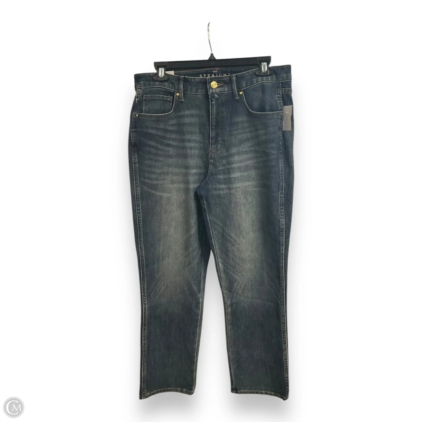 Jeans Straight By White House Black Market In Blue Denim, Size: 10