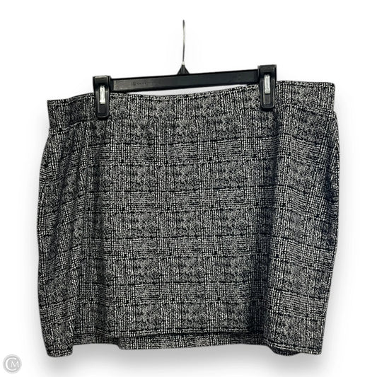 Skirt Mini & Short By Apt 9 In Black & White, Size: Xl