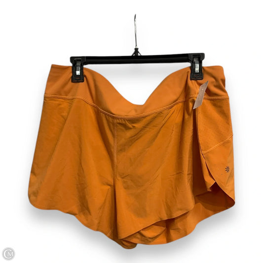 Athletic Shorts By Athleta In Orange, Size: Xl