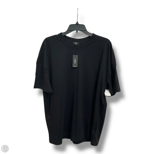 Top Short Sleeve Basic By Express In Black, Size: M