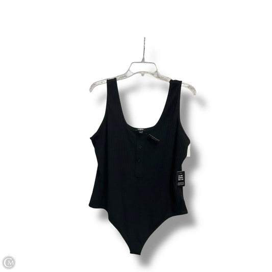 Bodysuit By Express In Black, Size: Xl