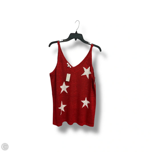 Top Sleeveless By Maurices In Red, Size: Xl