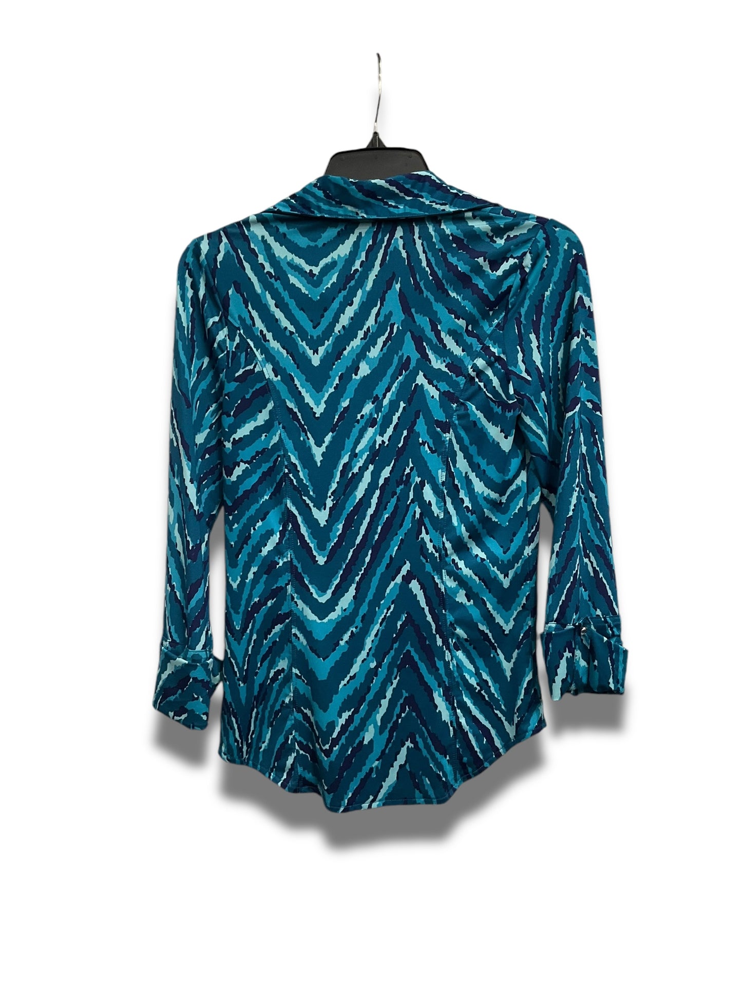 Top Long Sleeve By International Concepts In Multi-colored, Size: S