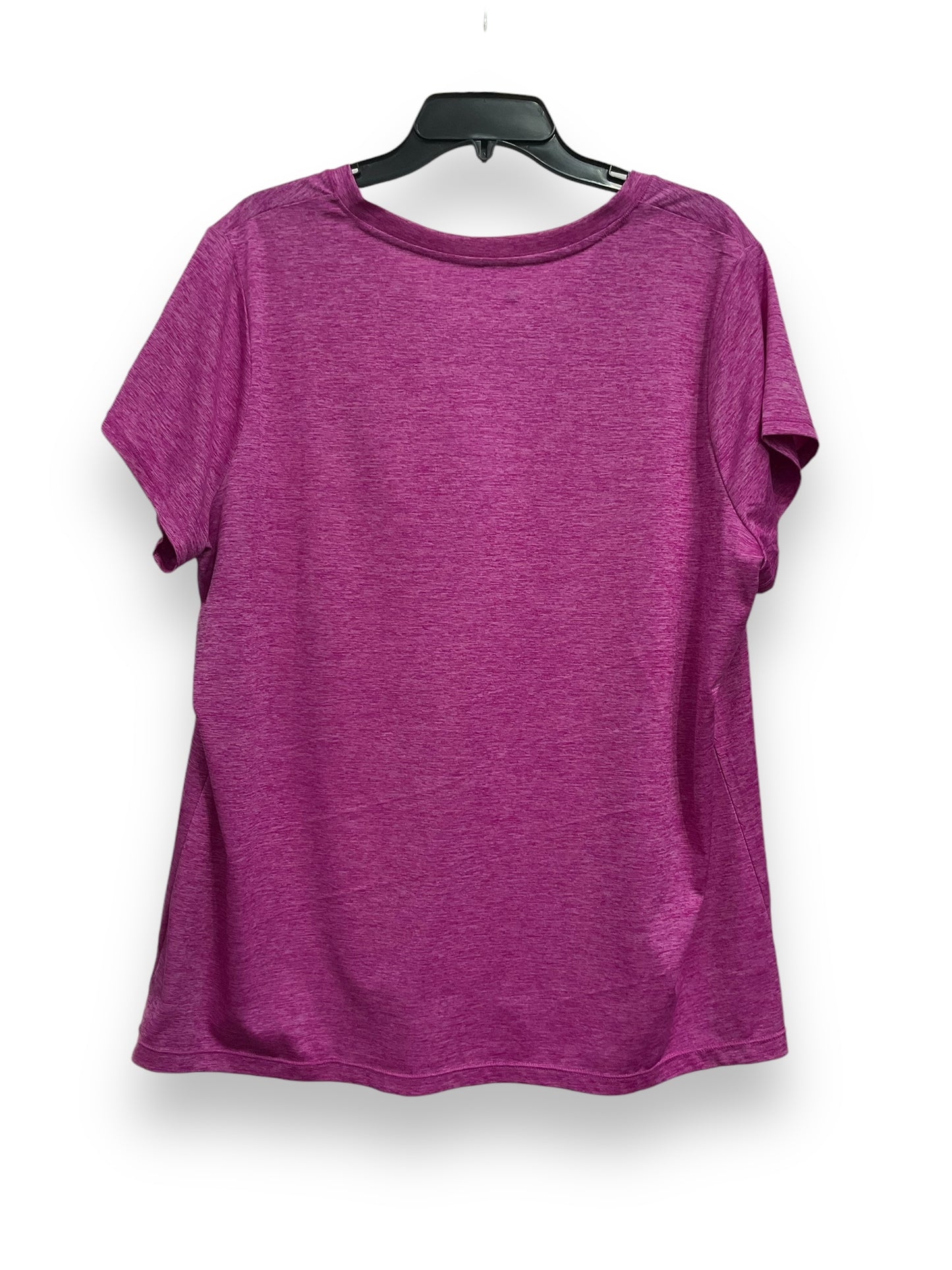 Athletic Top Short Sleeve By Xersion In Pink, Size: 2x