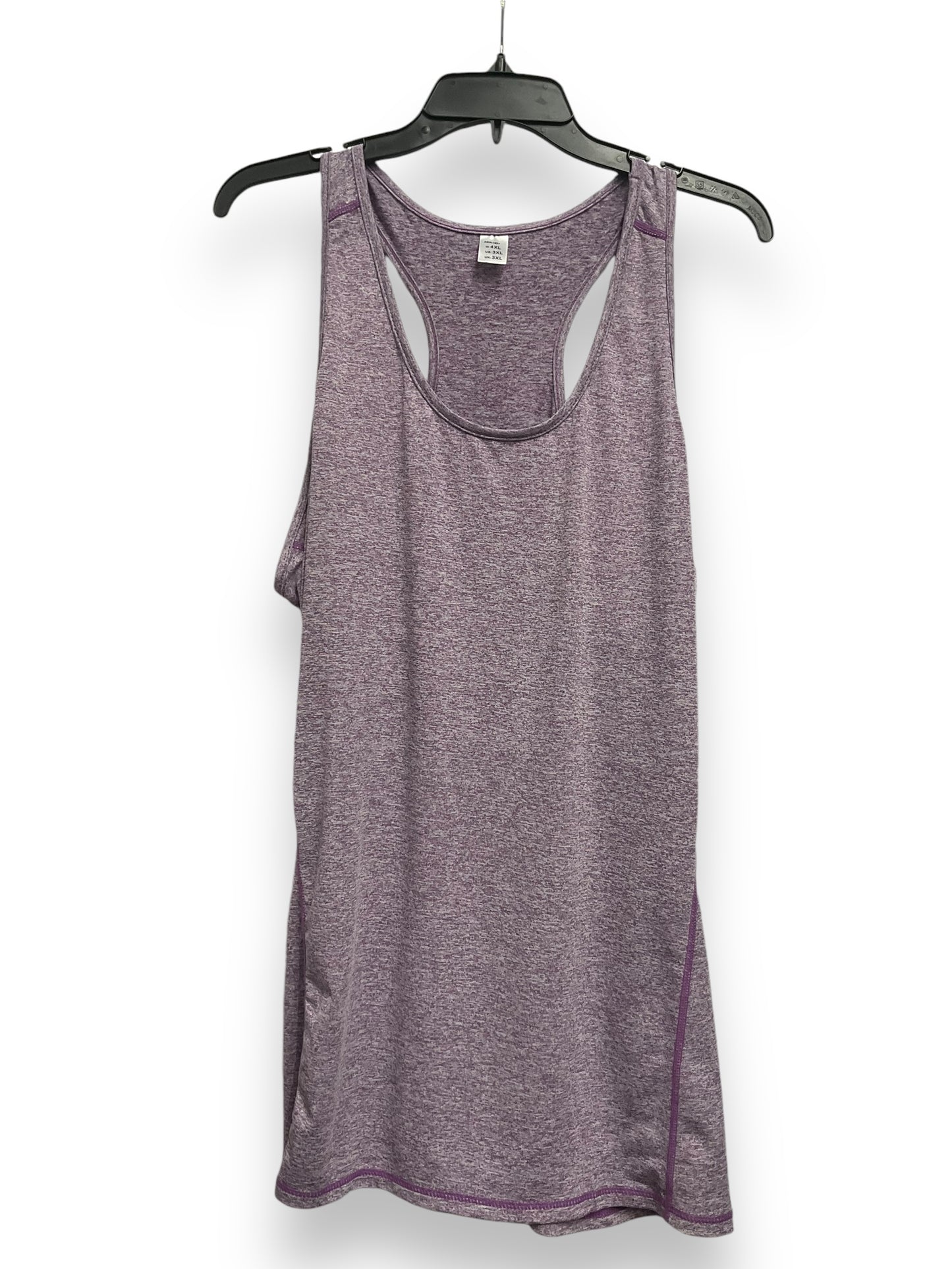 Athletic Tank Top By Clothes Mentor In Purple, Size: 3x