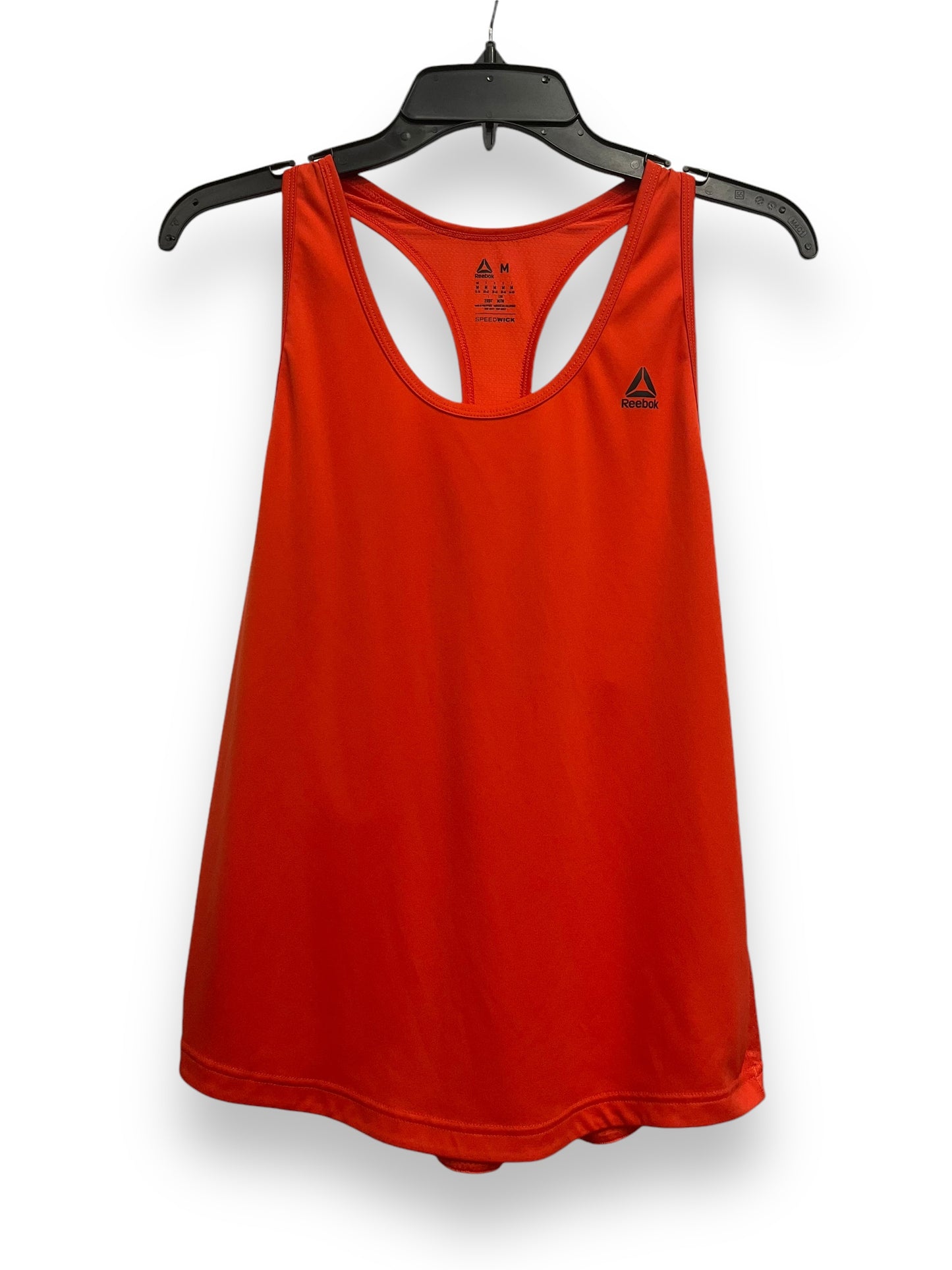 Athletic Tank Top By Reebok In Orange, Size: M