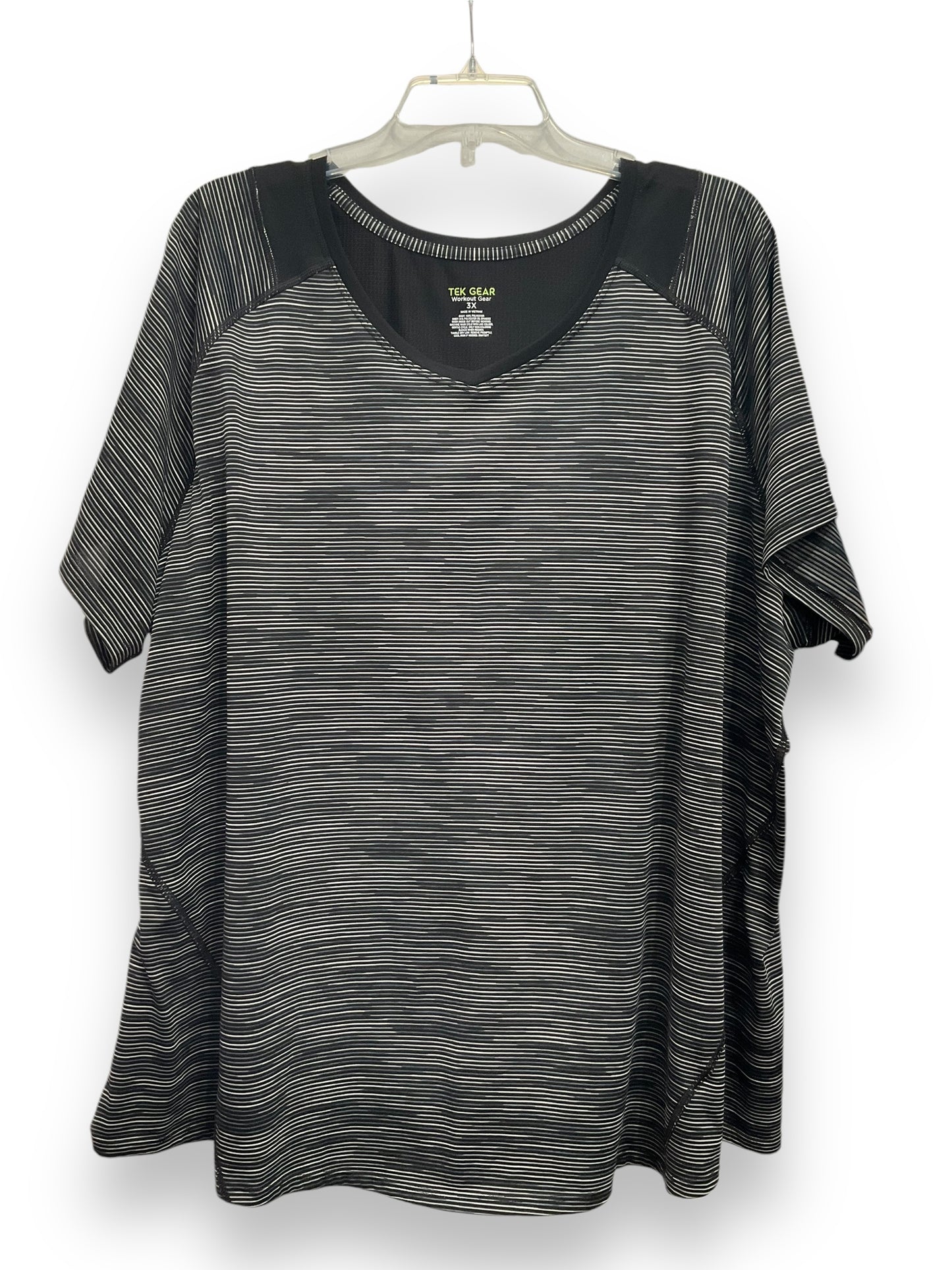 Athletic Top Short Sleeve By Tek Gear In Grey, Size: 3x