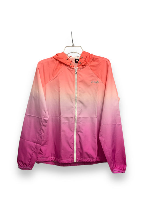 Athletic Jacket By Fila In Ombre Print, Size: M