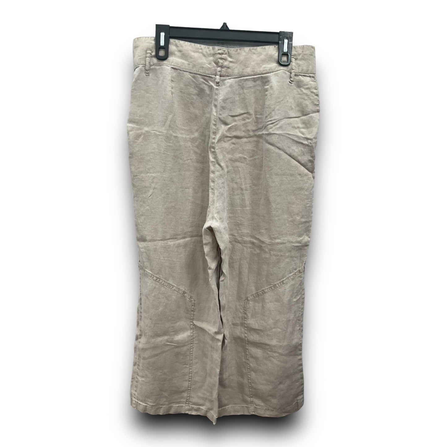 Tan Pants Linen Nicole Miller, Size L