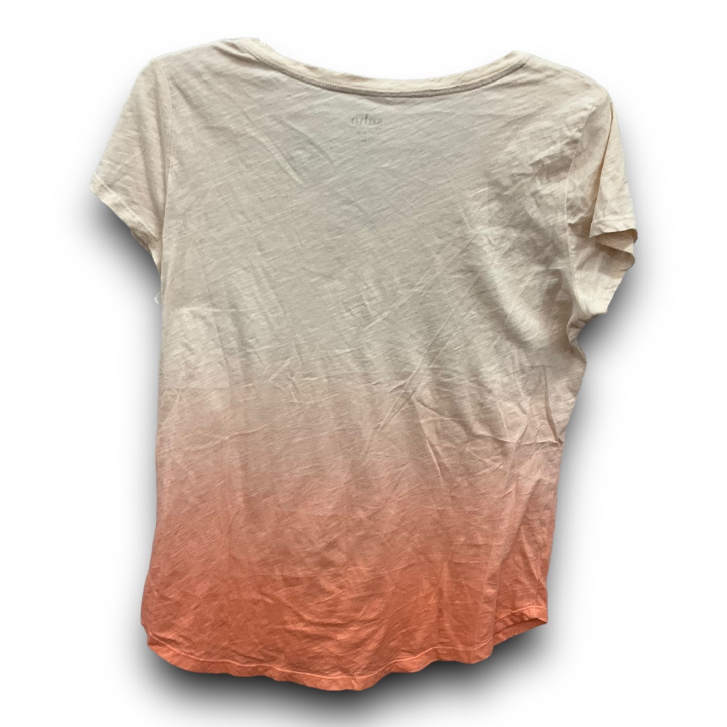 Ombre Print Top Short Sleeve Basic Soho Design Group