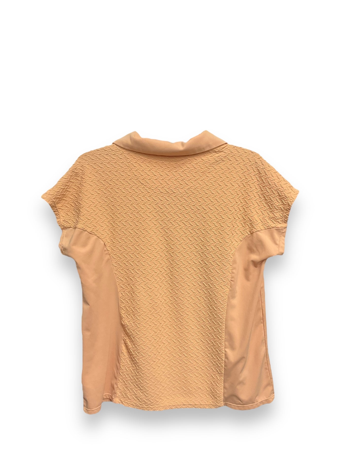 Athletic Top Short Sleeve By Coral Bay In Orange, Size: L