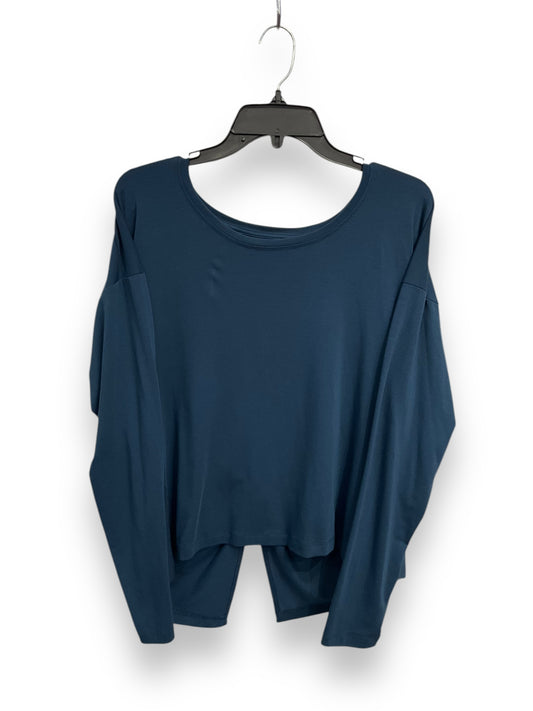 Athletic Top Long Sleeve Crewneck By Athleta In Blue, Size: L