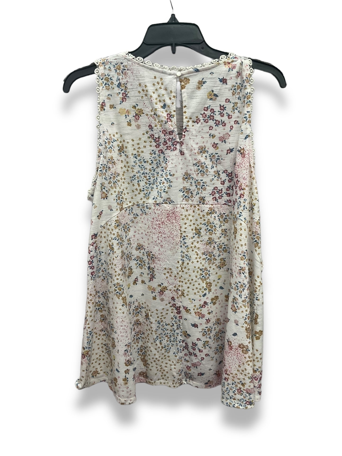 Floral Print Top Sleeveless Lc Lauren Conrad, Size Xl