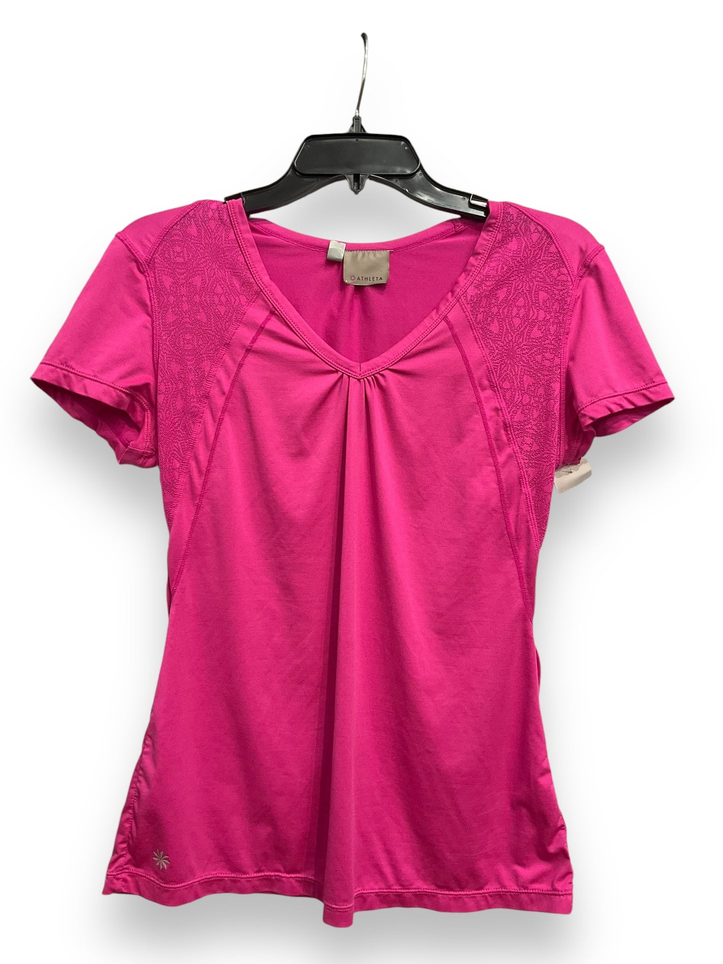 Athletic Top Short Sleeve By Athleta In Pink, Size: S