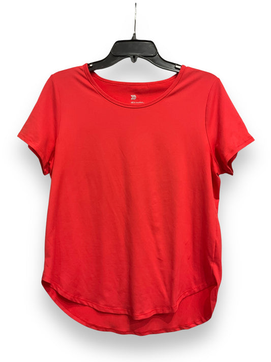 Athletic Top Short Sleeve By All In Motion In Red, Size: M