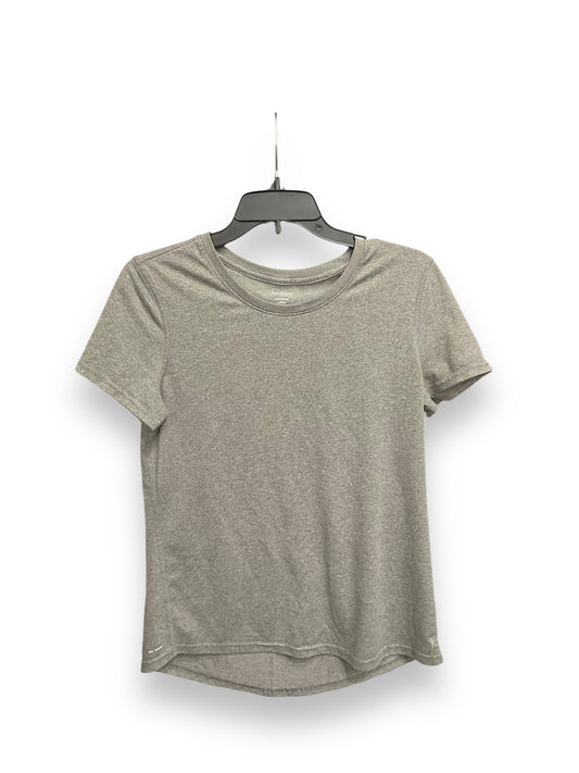 Athletic Top Short Sleeve By Danskin Now In Grey, Size: M