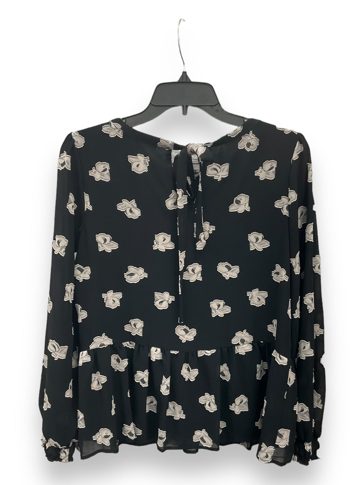 Blouse Long Sleeve By Loft In Floral Print, Size: Xs