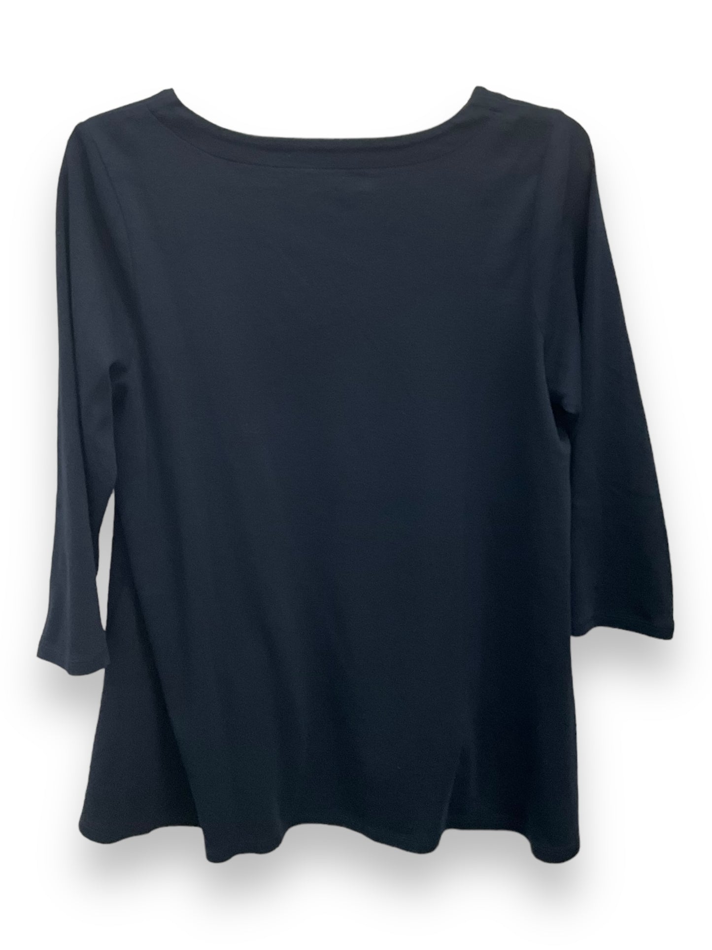 Top 3/4 Sleeve By J. Jill In Navy, Size: M