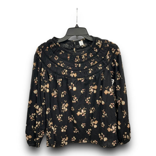 Top Long Sleeve By Old Navy In Floral Print, Size: M