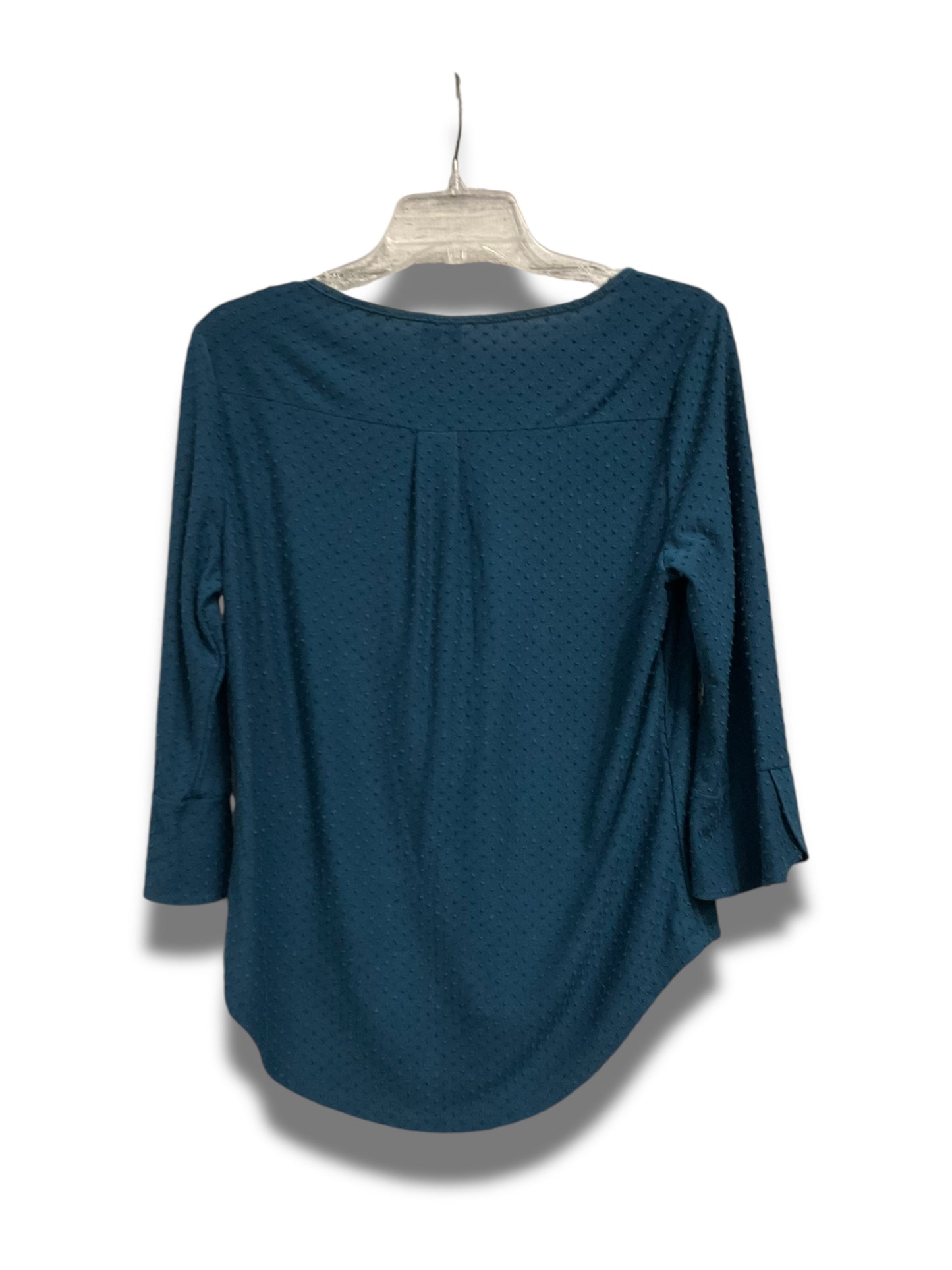 Top Long Sleeve By Elle In Teal, Size: S