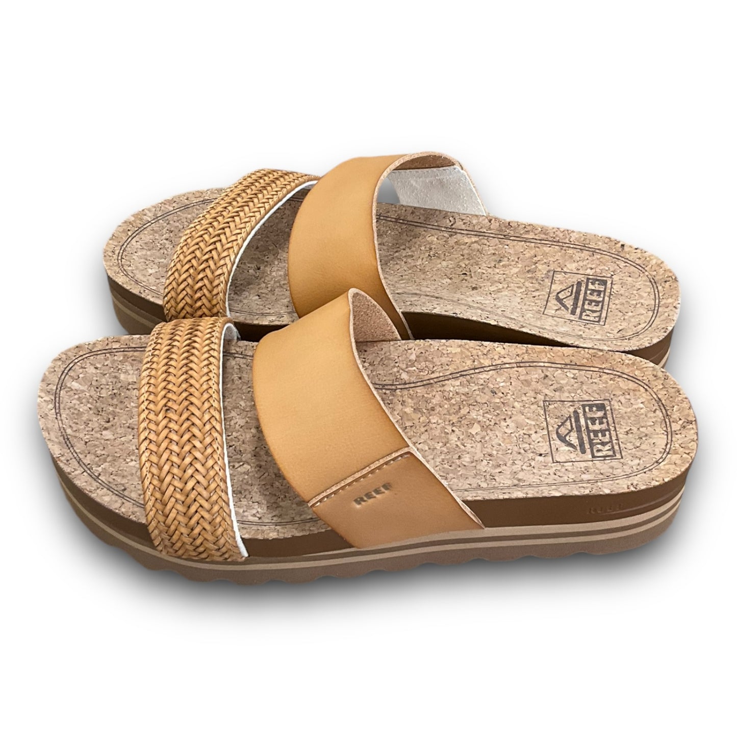 Sandals Flats By Reef In Tan, Size: 7.5