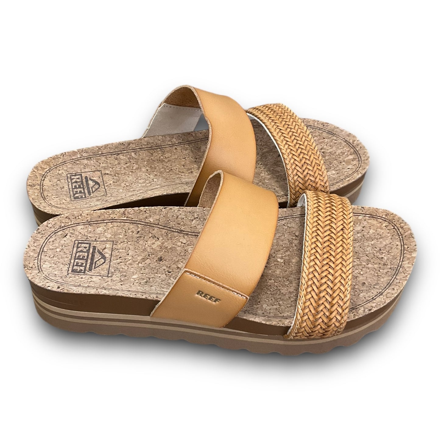 Sandals Flats By Reef In Tan, Size: 7.5