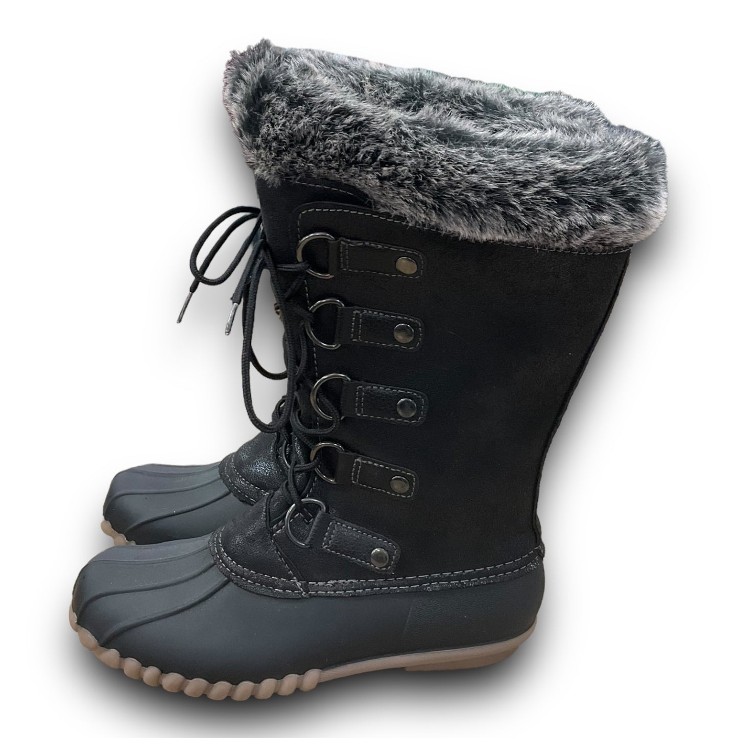 Boots Snow By Yuu Collection In Black, Size: 6